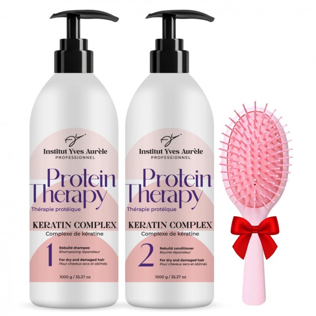 Doppelstarke Proteintherapie für das Haar: Shampoo (1000g) und Spülung (1000g)