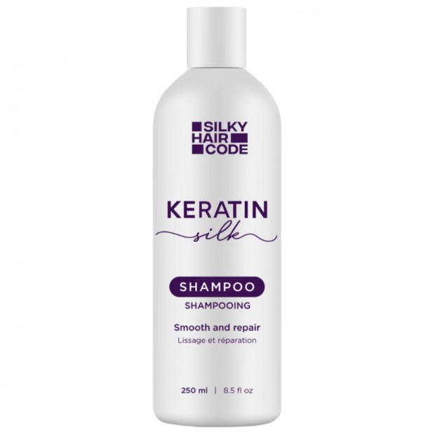 KERATIN SILK intensiv wiederherstellendes Shampoo – für glattes, seidiges und gesund aussehendes Haar