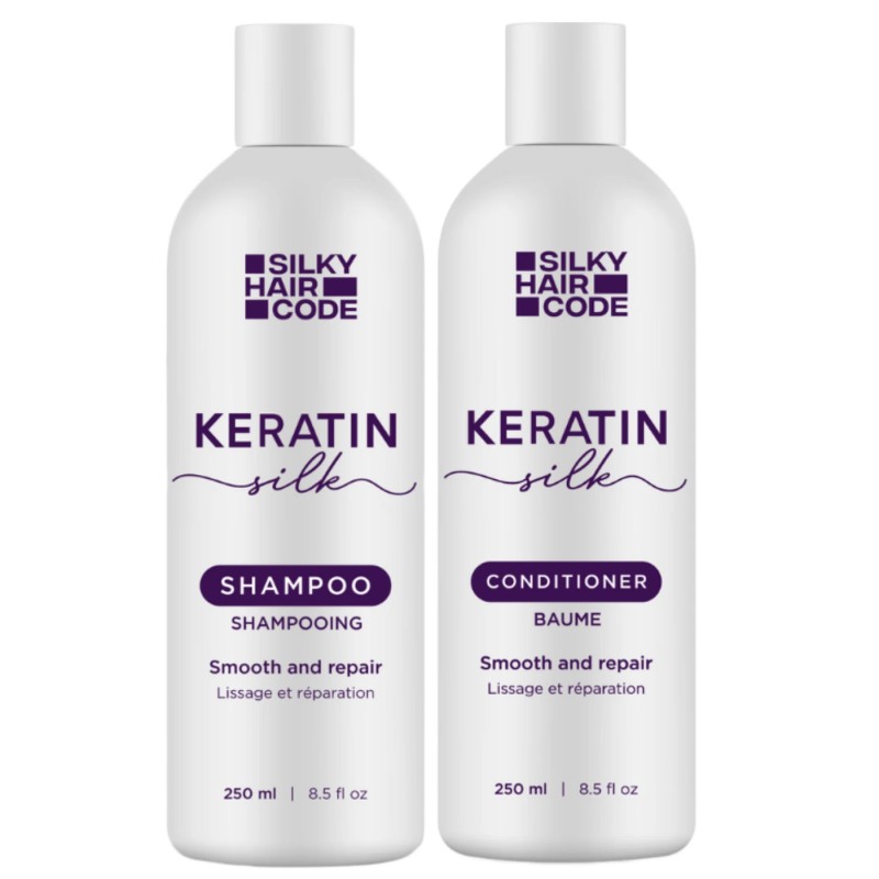 Keratin Silk Hair Smoothing Set für geschädigtes Haar + Geschenk