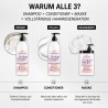 Dreifachstarke Proteintherapie für das Haar: Shampoo (1000g), Conditioner (1000g) und Maske (1000g) + Geschenk
